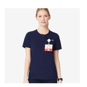 Limited Edition- Figs Arura Women's Dark Navy Blue scrub top